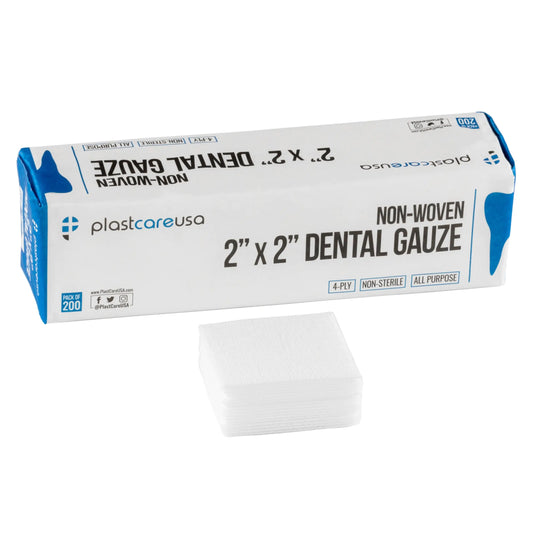 200 Gauze Pads 2x2 - Soft 4-Ply Non Woven Gauze Sponges - Non Sterile Dental Gauze & Esthetic Wipes - All Purpose Medical Gauze Squares for First Aid Surgical Wound Dressing