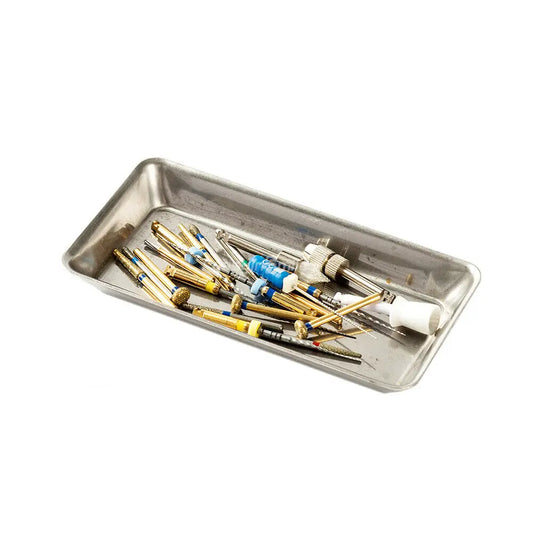 1pc Dental Instrument Tray Stainless Steel Holder for burs Files Dental Medical Tools Nail Tattoo Device Supplies Dish