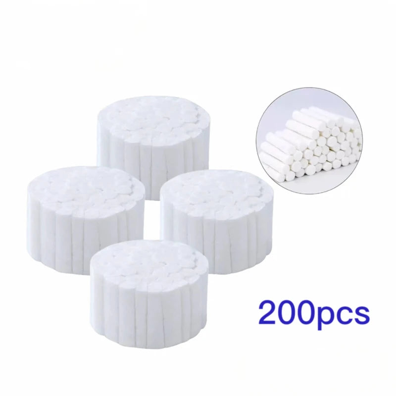 200pcs1000pcs Disposable Dental Medical Surgical Cotton Rolls Tooth Gem High-purity Cotton Roll Dentist Supplies Teeth Whitening