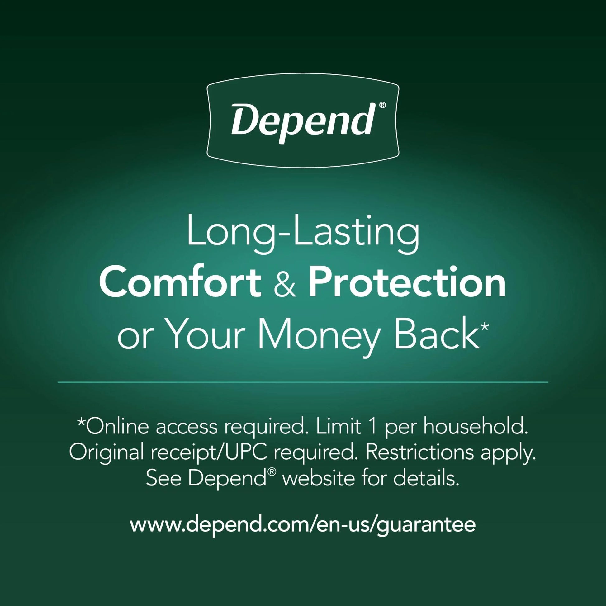 Night Defense Incontinence Underwear for Women, Adult Diapers, L, 22 Count