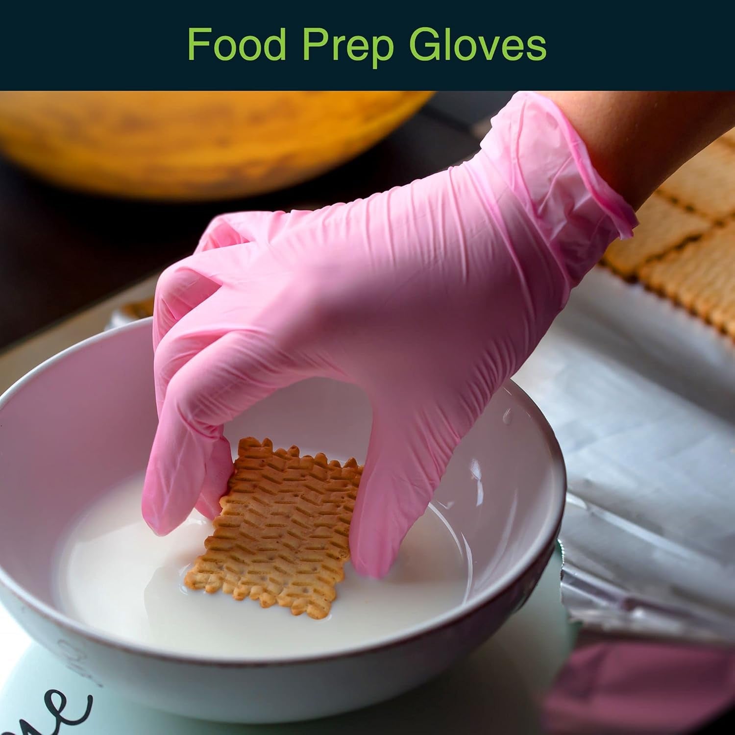 Pink Vinyl Disposable Gloves - Powder and Latex Free Medical Exam Gloves