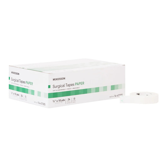 Surgical Tape, Non-Sterile Paper Medical Tape, 1/2 in X 10 Yd, 24 Ct