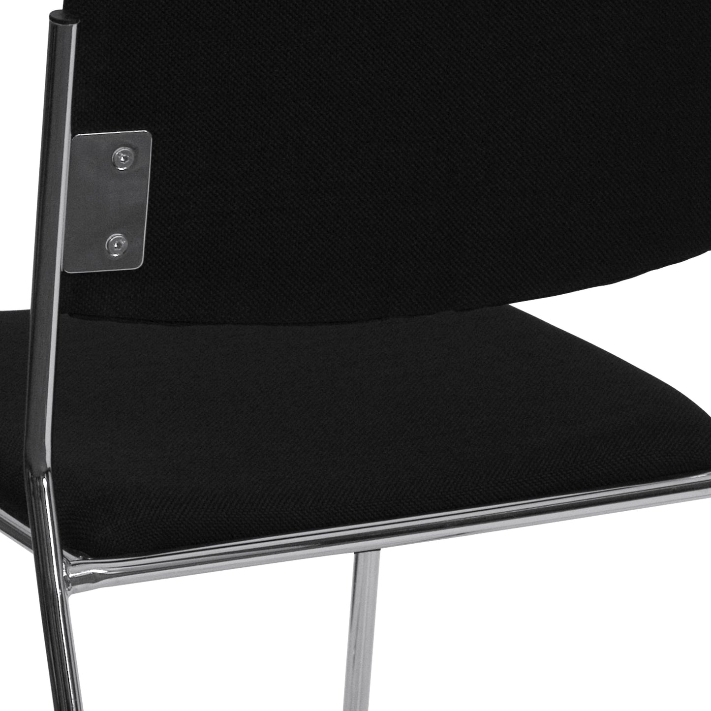 HERCULES Sled Base Stacking Chair, Black, Set of 5