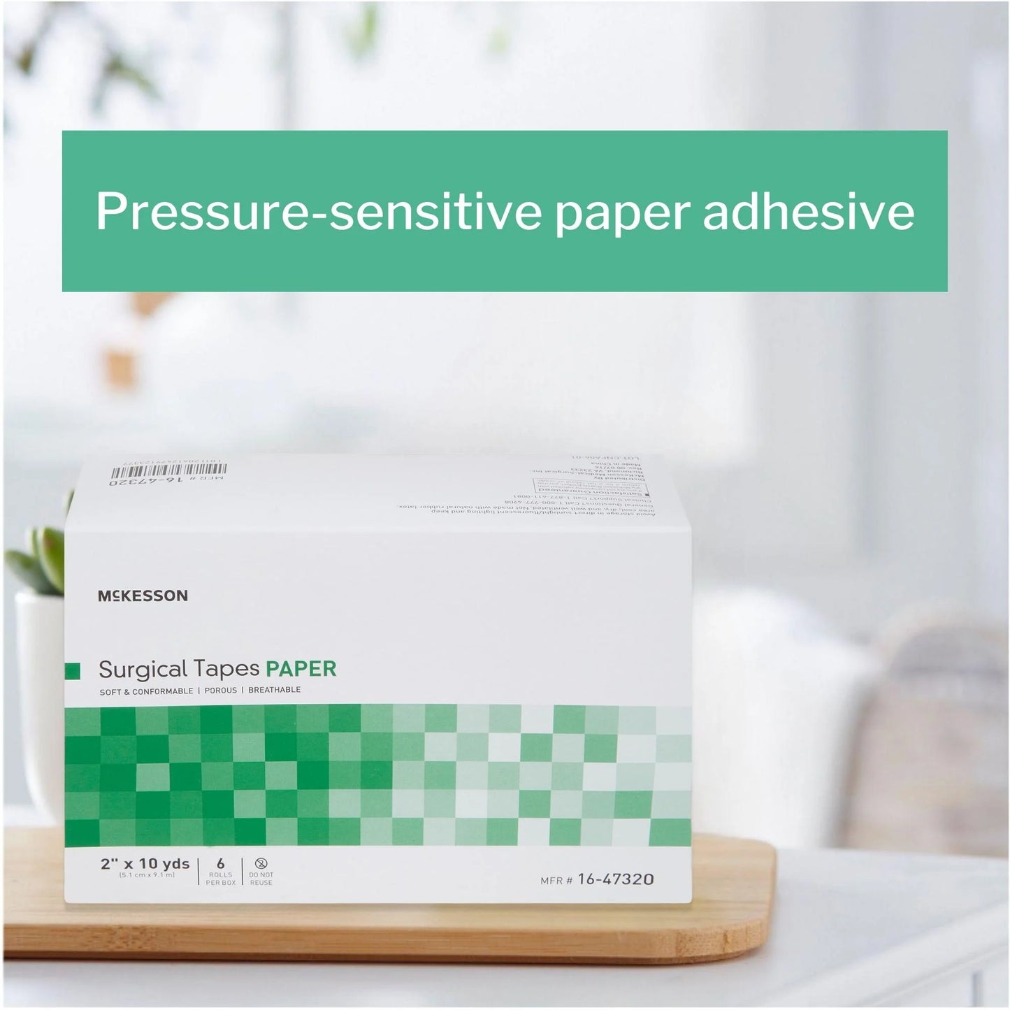 Surgical Tape, Non-Sterile Paper Medical Tape, 2 in X 10 Yd, 6 Ct