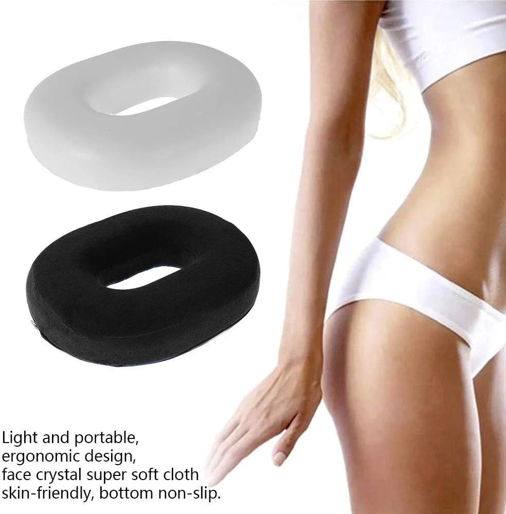 Donut Pillow for Tailbone Pain Bed Sore,Hemorrhoid Pillow Seat Cushion for Home Long Sitting Butt Pressure Relief Postpartum Post Surgery, Memory Foam Coccyx Cushions Doughnut Pillow