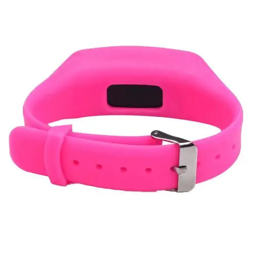 Sport Running Silicone Pedometer Calorie Step Counter Digital Watch Bracelet