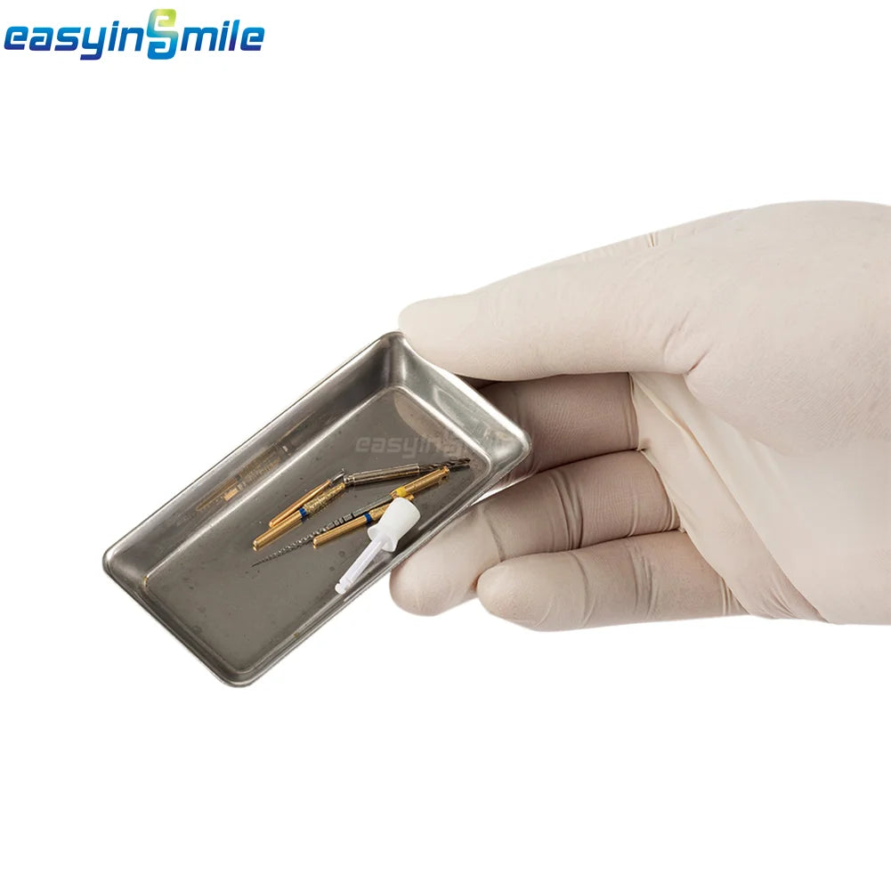 1pc Dental Instrument Tray Stainless Steel Holder for burs Files Dental Medical Tools Nail Tattoo Device Supplies Dish