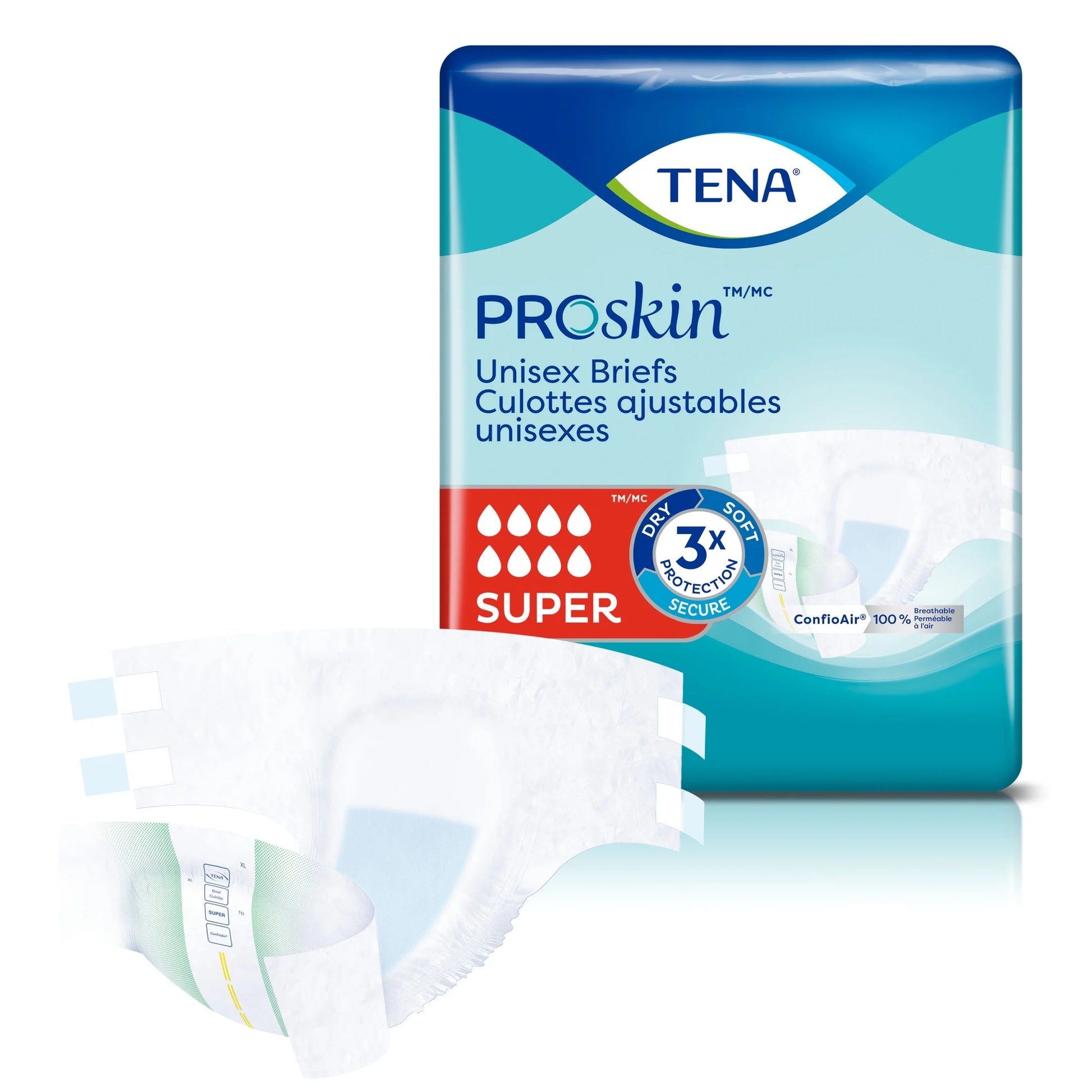 Proskin Unisex Adult Diapers, Maximum Absorbency, Medium, 56 Ct