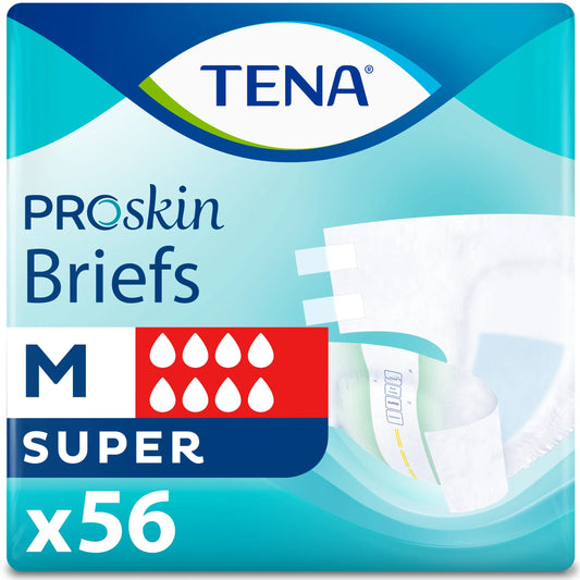 Proskin Unisex Adult Diapers, Maximum Absorbency, Medium, 56 Ct