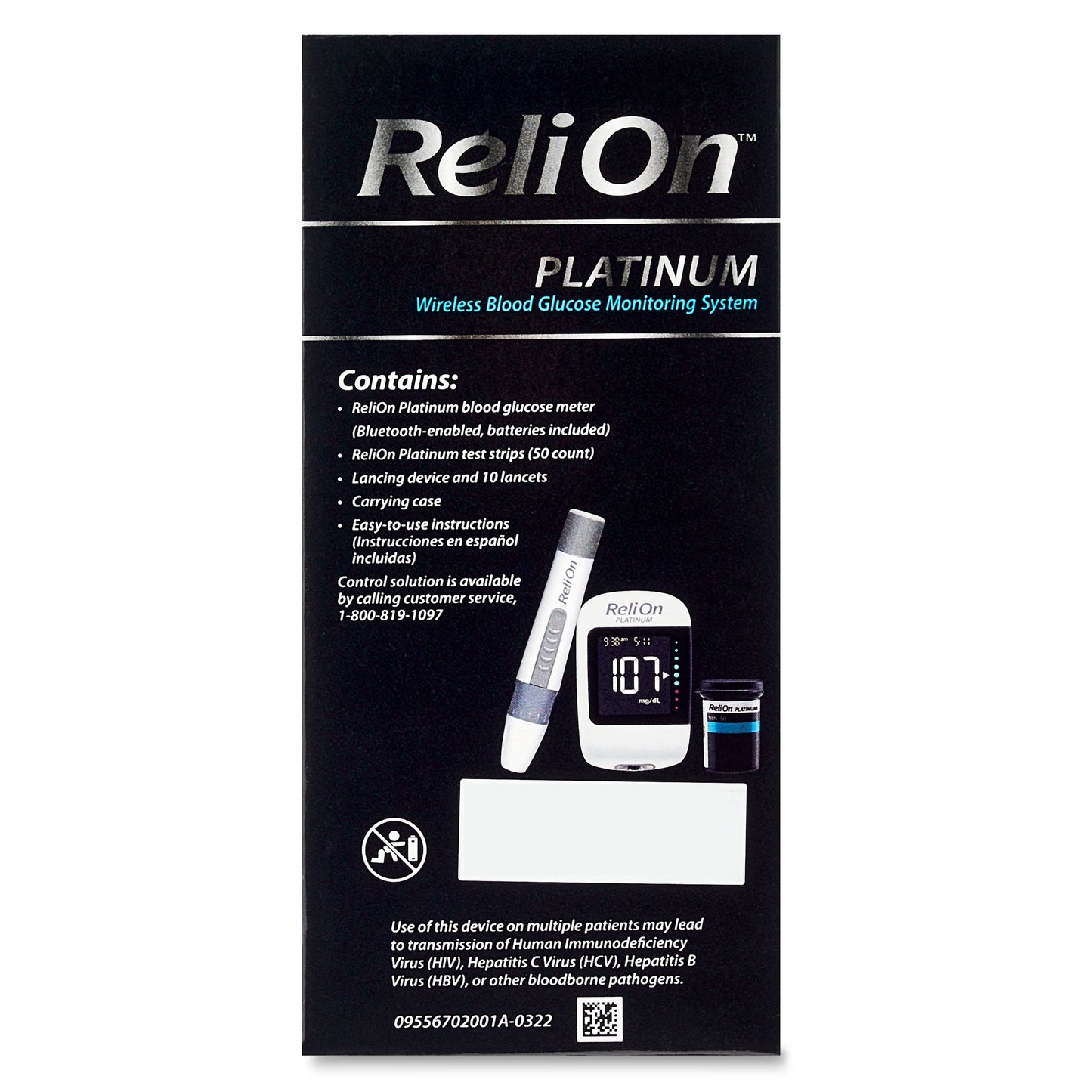Platinum Blood Glucose Monitoring System