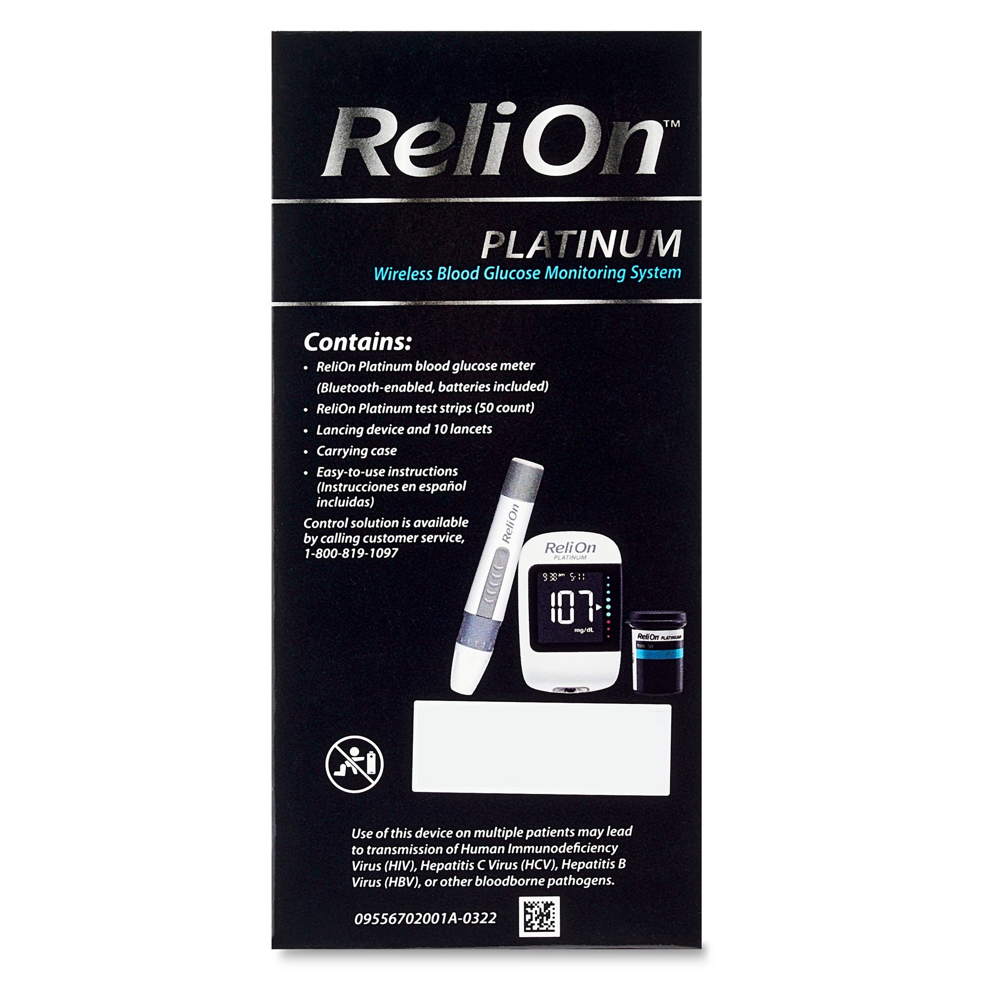 Platinum Blood Glucose Monitoring System